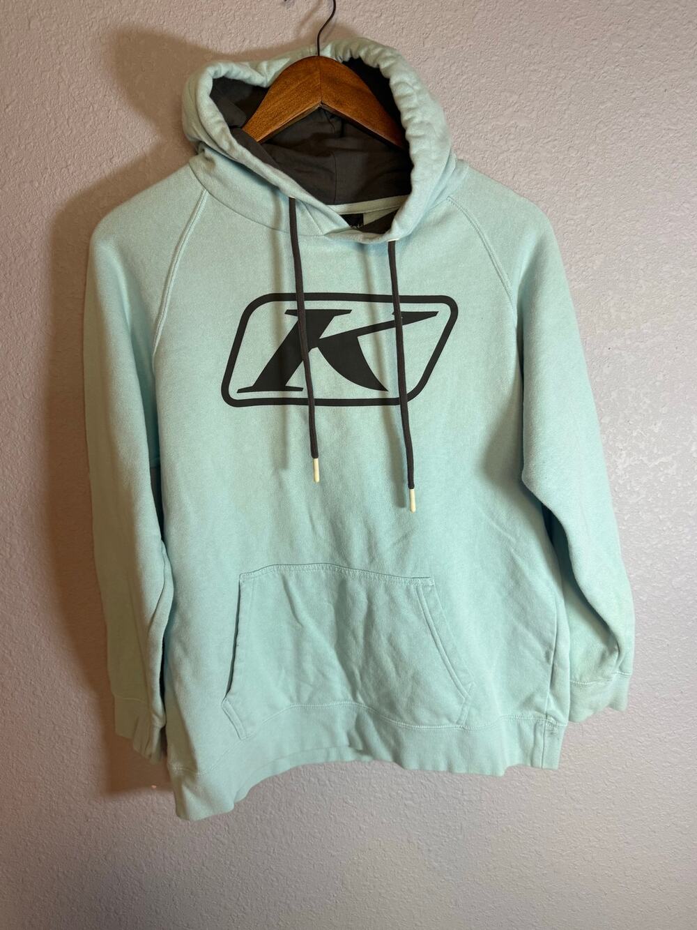 KLIM Kute Corp Logo Pullover Hoodie Women’s Medium Mint Green
